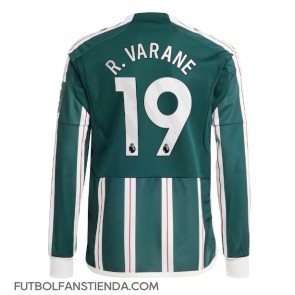 Manchester United Raphael Varane #19 Segunda Equipación 2023-24 Manga Larga